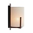 Light en Living Wandlamp  22X18X36 cm Litto donkerbruin+Linnen naturel