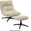 WoonMax Fauteuil + Hocker Foxton - 4 kleuren Movie
