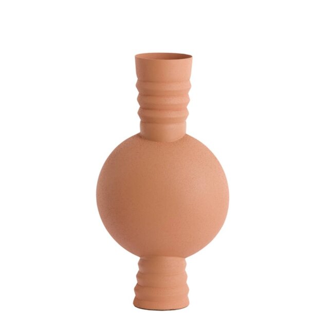 Light en Living Vaas deco Ø14x40 cm KAVANSI mat terra-roze