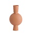 Light en Living Vaas deco Ø14x40 cm KAVANSI mat terra-roze