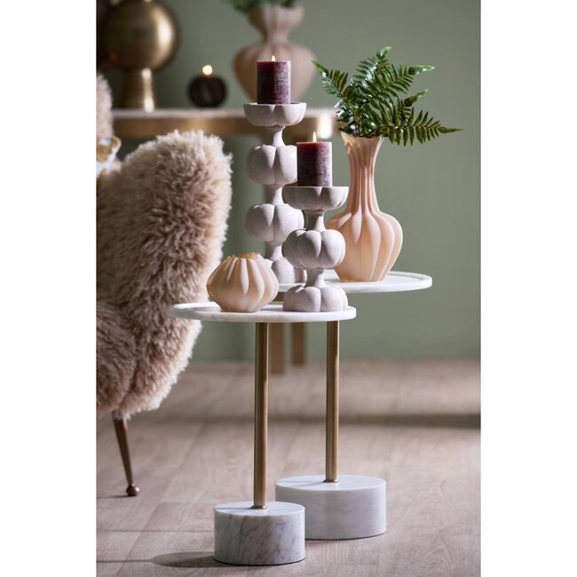 Light en Living Kaarsenhouder Ø13x36,5 cm ASTORIA zand