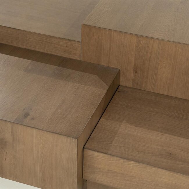 Eleonora Salontafel Quinten rechthoekig - bruin