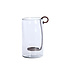 Light & Living Windlicht 23X18X33 cm DOLEGA glas helder+donkerbruin