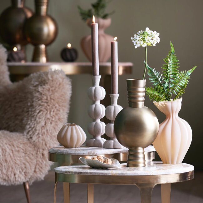 Light en Living Kaarsenhouder Ø13x36,5 cm ASTORIA zand