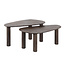 WoonStijl Salontafel set van 3 driehoekig Maya teak