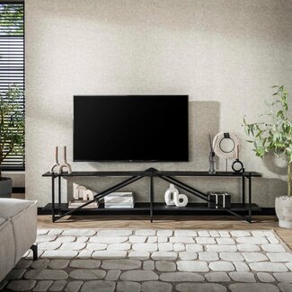 WoonStijl TV-meubel 'Piega' 220 cm teak grijs