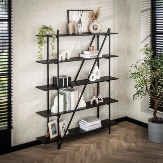 WoonStijl Wandrek 140cm 5 laags Piega Grijs