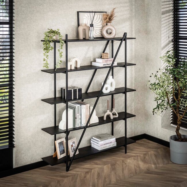WoonStijl Wandrek 140cm 5 laags Piega Grijs