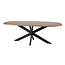 WoonStijl Eetkamertafel 215 Cliff ovale buis mango