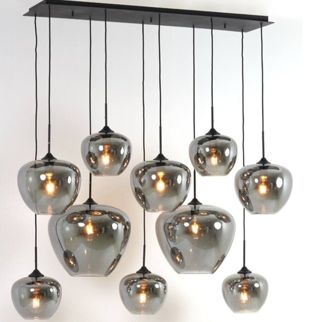 Light en Living Hanglamp Mayson Smoke met 10 lampen