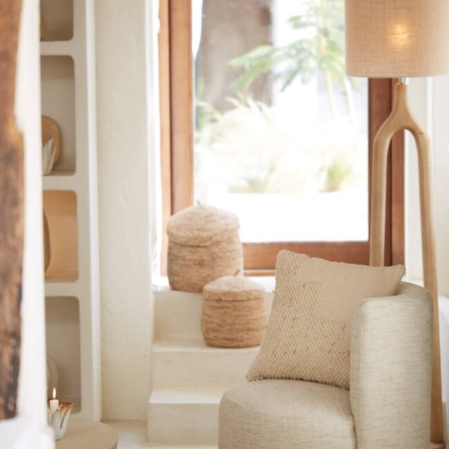 Light en Living Vloerlamp Ø30x135 cm XITTA hout mat naturel