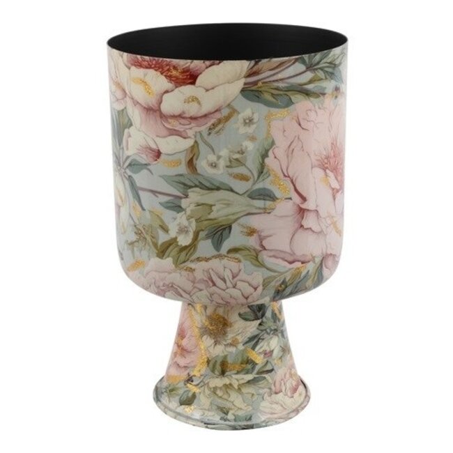 Countryfield Vaas Peony L roze/wit - beker