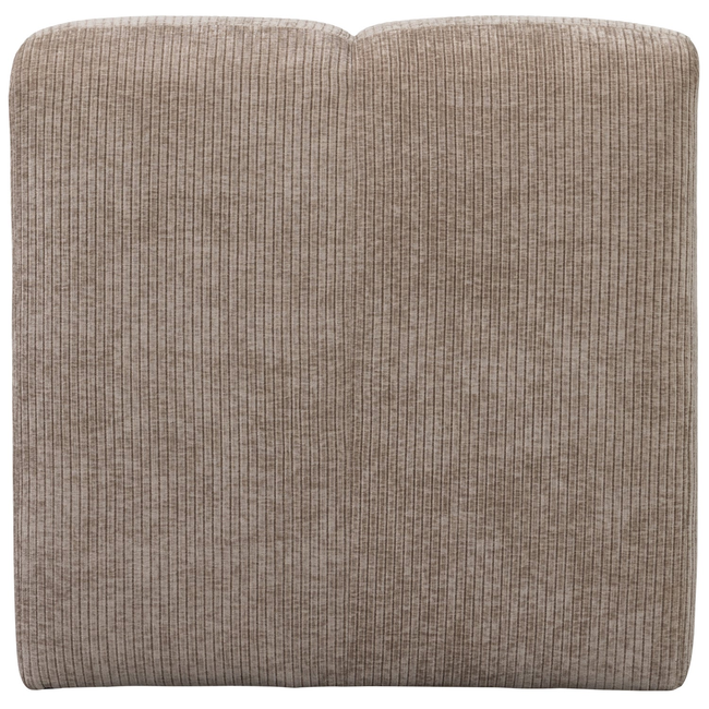 Woood MOJO eetbankje 84CM met rugleuning Ribstof donkerzand