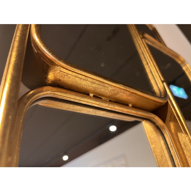 Richmond Interiors  Spiegel Birche met 16 spiegels (Goud)