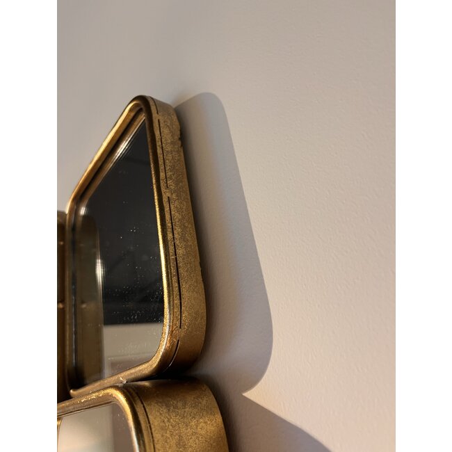 Richmond Interiors  Spiegel Birche met 16 spiegels (Goud)