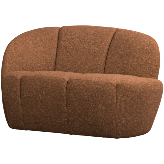 Woood Mojo 2-Zits Bankje Links Boucle Roestbruin Melange