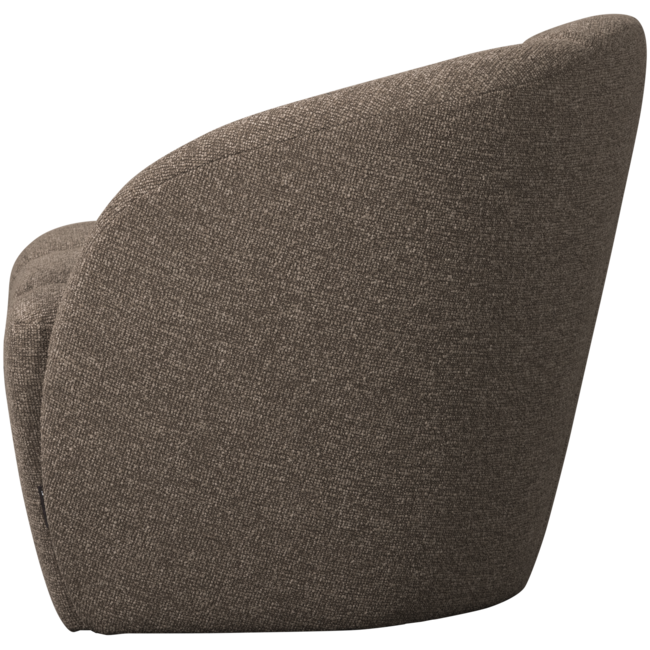 Woood Mojo 2-Zits Bankje Rechts Boucle Bruin Melange