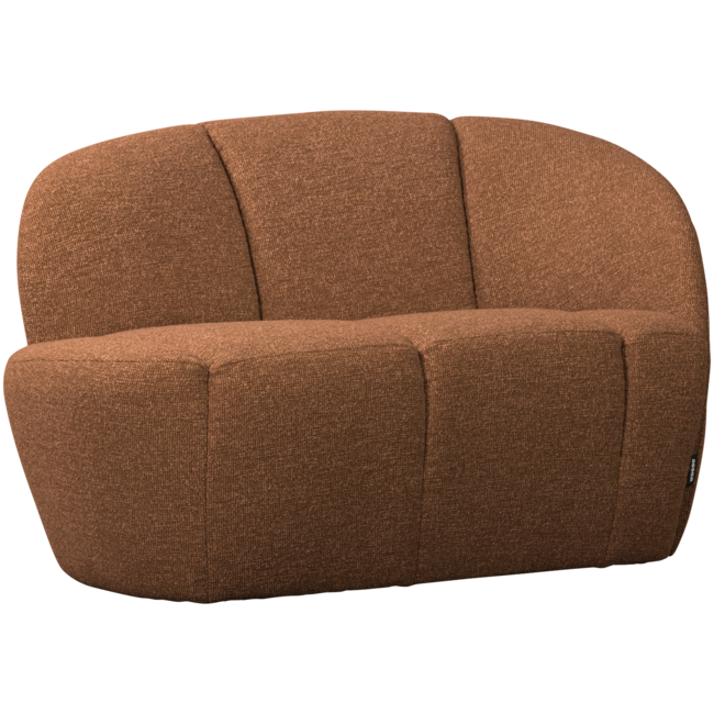 Woood Mojo 2-Zits Bankje Rechts Boucle Roestbruin Melange