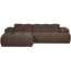 Woood Mojo Chaise Longue Bank Links Boucle Bruin Melange