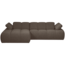 Woood Mojo Chaise Longue Bank Links Boucle Bruin Melange