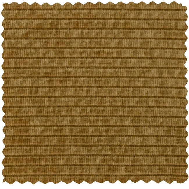 Woood Mojo Chaise Longue Bank Links Geweven Ribstof Honinggeel