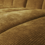 Woood Mojo Chaise Longue Bank Rechts Geweven Ribstof Honinggeel