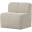 Woood Mojo Eetbankje 84cm Met Rugleuning Boucle Beige Melange