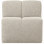 Woood Mojo Eetbankje 84cm Met Rugleuning Boucle Beige Melange