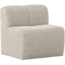 Woood Mojo Eetbankje 84cm Met Rugleuning Boucle Beige Melange