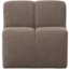 Woood Mojo Eetbankje 84cm Met Rugleuning Boucle Bruin Melange