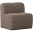 Woood Mojo Eetbankje 84cm Met Rugleuning Boucle Bruin Melange
