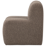 Woood Mojo Eetbankje 84cm Met Rugleuning Boucle Bruin Melange