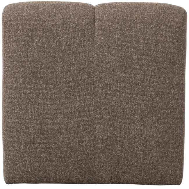 Woood Mojo Eetbankje 84cm Met Rugleuning Boucle Bruin Melange