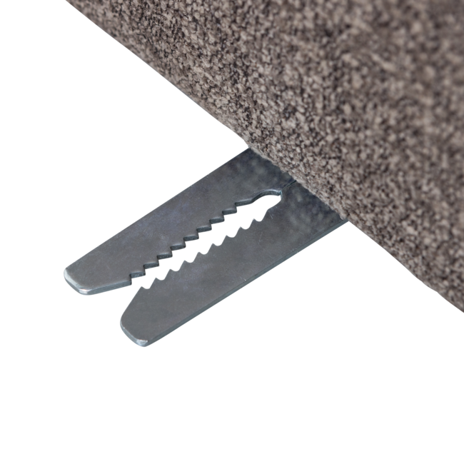 Woood Mojo Eetbankje 84cm Met Rugleuning Boucle Bruin Melange