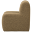 Woood Mojo Eetbankje 84cm Met Rugleuning Boucle Geel/Bruin Melange