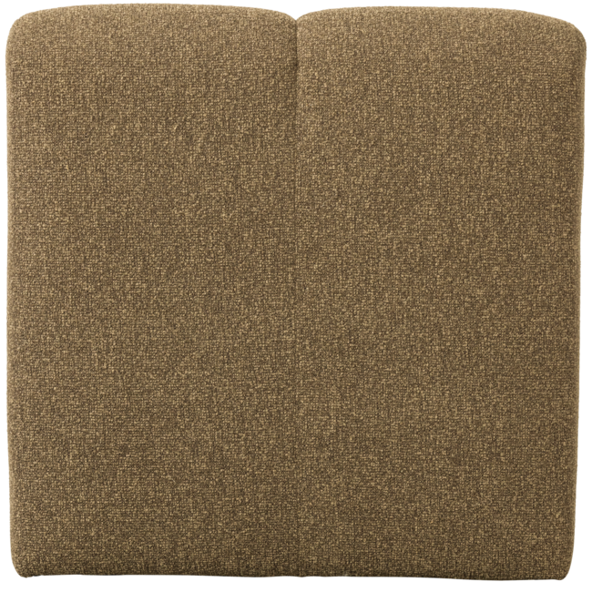 Woood Mojo Eetbankje 84cm Met Rugleuning Boucle Geel/Bruin Melange