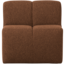 Woood Mojo Eetbankje 84cm Met Rugleuning Boucle Roestbruin Melange