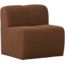 Woood Mojo Eetbankje 84cm Met Rugleuning Boucle Roestbruin Melange