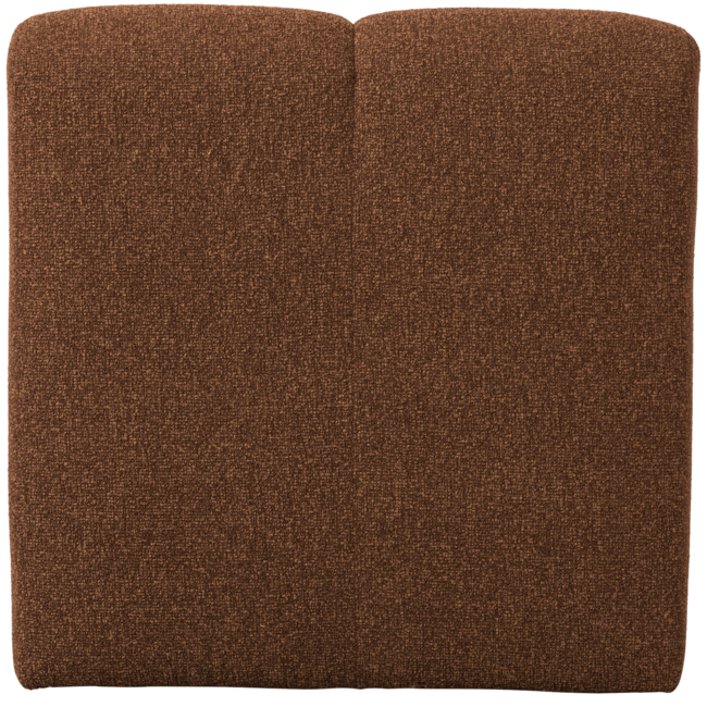 Woood Mojo Eetbankje 84cm Met Rugleuning Boucle Roestbruin Melange