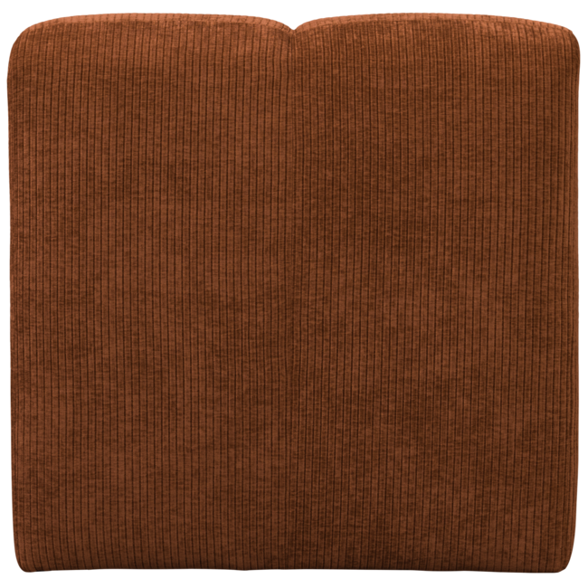 Woood Mojo Eetbankje 84cm Met Rugleuning Ribstof Roestbruin