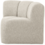 Woood Mojo Eetbankje Hoek Met Rugleuning Boucle Beige Melange