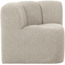 Woood Mojo Eetbankje Hoek Met Rugleuning Boucle Beige Melange