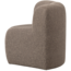 Woood Mojo Eetbankje Hoek Met Rugleuning Boucle Bruin Melange