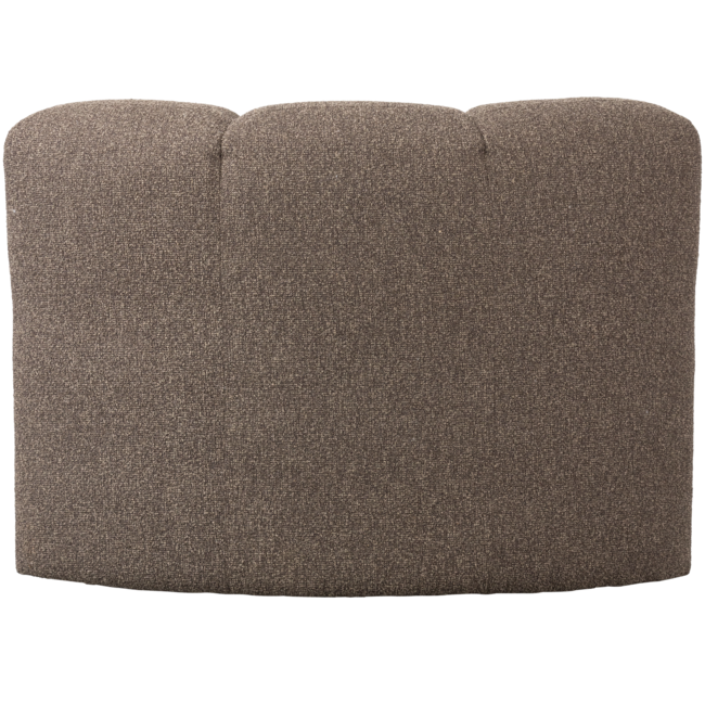 Woood Mojo Eetbankje Hoek Met Rugleuning Boucle Bruin Melange