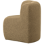 Woood Mojo Eetbankje Hoek Met Rugleuning Boucle Geel/Bruin Melange