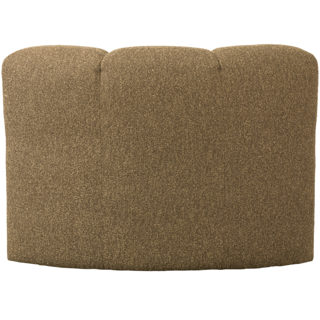 Woood Mojo Eetbankje Hoek Met Rugleuning Boucle Geel/Bruin Melange