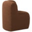 Woood Mojo Eetbankje Hoek Met Rugleuning Boucle Roestbruin Melange
