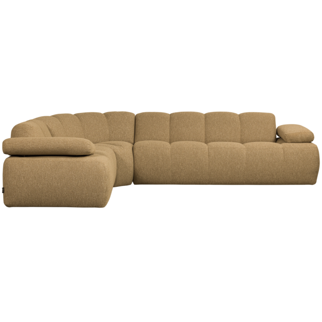 Woood Mojo Hoekbank Links Boucle Geel/Bruin Melange