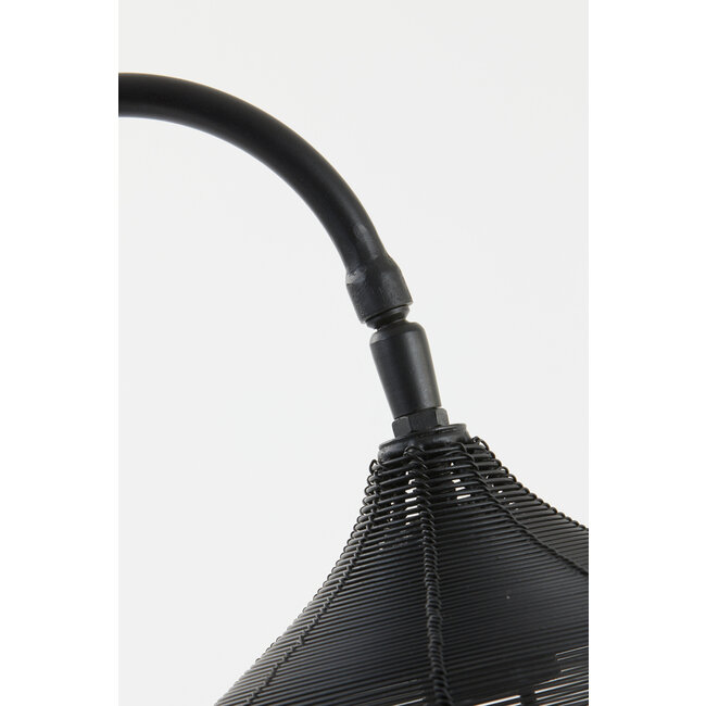 Light en Living Tafellamp 27x20x61 cm ALVARO mat zwart