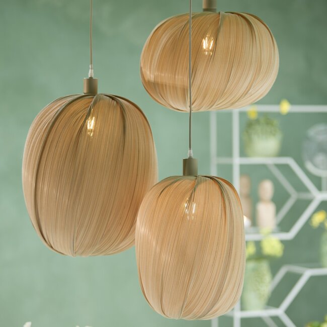 Light en Living Lampenkap Ø28X42 cm PALMADO Bamboe Natural